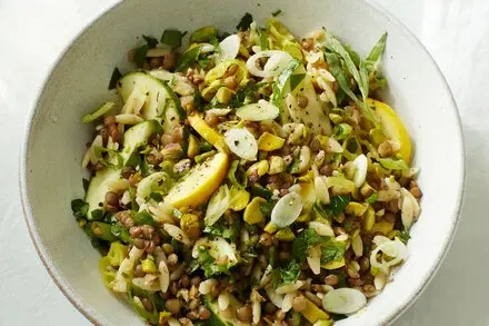 Orzo Salad With Lentils and Zucchini
