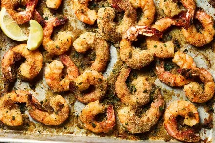 Sheet-Pan Shrimp Oreganata