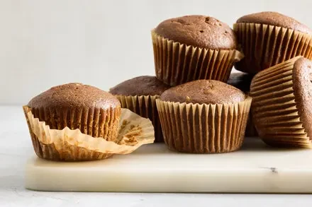 Spice Muffins with Stout and Crystallized Ginger