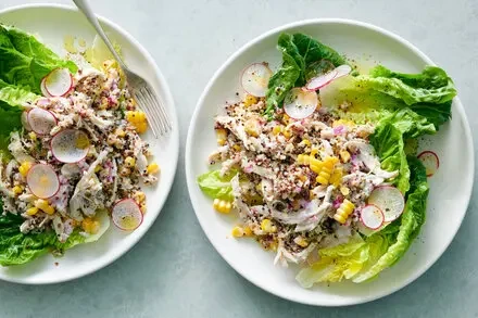 Chicken Salad with Corn, Quinoa, and Yogurt Dressing